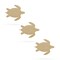 3 Turtles Unfinished Wooden Shapes Craft Cutouts DIY Unpainted 3D Plaques 4 Inches